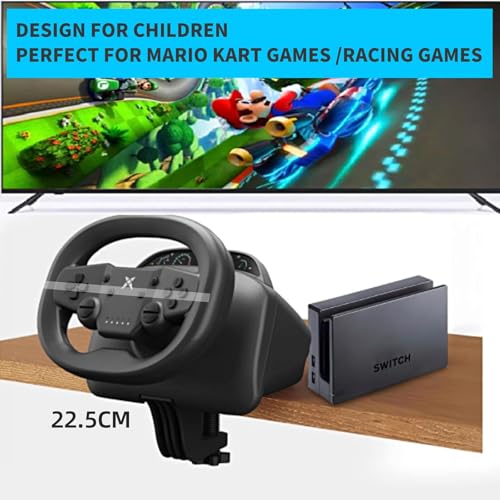 DOYO Gaming Steering Wheel with Pedals, 270 Degree Racing Wheel with Dual-Vibration Motors, Wireless Steering Wheel for PS4, PC, Nintendo Switch, PS3, IOS, Android Racing Games