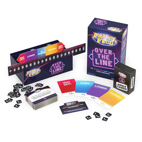 Spin Master Games Family Feud: Over the Line Adult Party Game - style: Ultimate Edition with 50 Bonus Questions