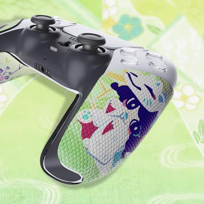 eXtremeRate PlayVital Anti-Skid Sweat-Absorbent Controller Grip for ps5 Controller, Professional Textured Soft Rubber Pads Handle Grips for ps5 Controller - Wishing Shrine - color: Wishing Shrine