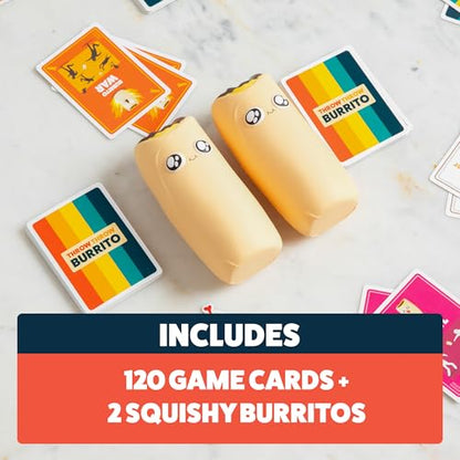 Exploding Kittens Throw Throw Burrito, 2-6 Players, 7+ Fast Card Game | Collect matching cards, score points, and throw squishy foam burritos in this fast-paced dodgeball card game. - size: 9 inches x 10 inches x 3 inches, style: Original Edition