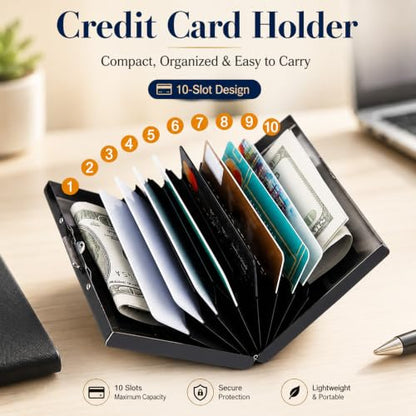 Bitcoin Metal Wallet Credit Card Protector Case Equipped RFID Blocking | with Pop-Up Button Slim Business Cards Holder Aluminum Cards Case Exclusive Bitcoin Gifts for Women Men - color: Bitcoin