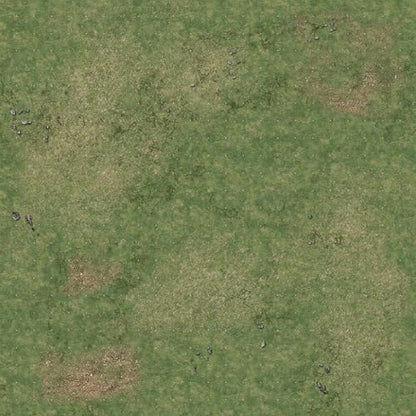 Battle Systems Grassy Fields Gaming Mat 2x2 Gridded Playmat w/ 1" Grid for RPGs and Miniature Games