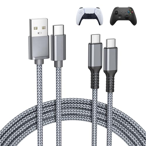 Basesailor for Xbox Series X|S Charger Cord 10FT 2Pack,for Nintendo Switch 2 Controller Long USB Type C Charging Cable for PS5 Controller,Elite Series 2,for PlayStation 5 DualSense,PS5 Pro Controller | 10FT 2Pack Long USB Type C Charging Cable for PS5 Con