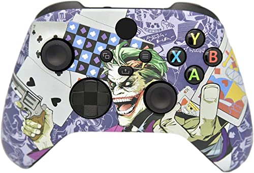Hand Airbrushed Fade Custom Controller Compatible with Xbox Series X/S & Xbox One (Series X/S Crazy Cards) - color: Series X/S Crazy Cards