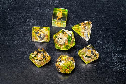 FanRoll 16mm Resin Poly DND Dice Set: Elephant Dice, Role Playing Game Dice for Dungeons and Dragons