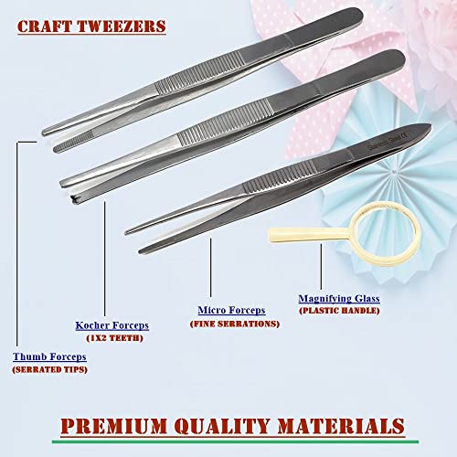 Professional Gundam Modeler Basic Tools Craft Set Hobby Building Kit with Carrying Case Ideal for Model Building Repairing and Fixing Warhammer Detail Miniature Figures Repairing (Craft Kit - 44 Pcs)
