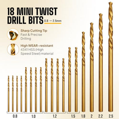 Precision Pin Vise Hand Drill Set, 28 Micro Drill Bits for Jewelry & Resin - style: Precision – 28 Bits