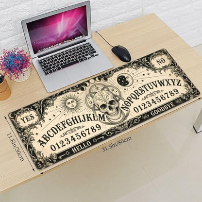 Extended Gaming Mouse Pad, Large Mouse Mat, XL Desk Pad for Keyboard and Mouse, Non-Slip Rubber Base & Stitched Edges for Gamer Office 31.5x11.8 in - color: 19