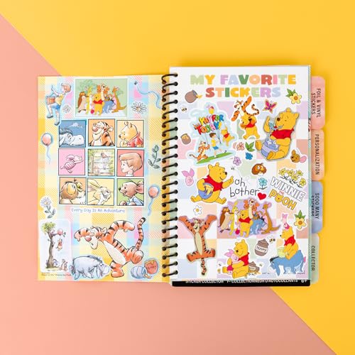Fashion Angels Disney Winnie the Pooh 1000+ Tabbed Sticker Collection Book | Includes Holographic, Vinyl & Alphabet Stickers, For Kids Ages 6+ - color: Winnie the Pooh