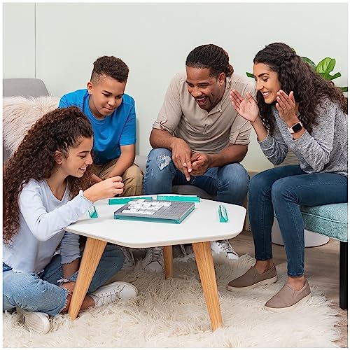 Spin Master Games, Upwords, Classic Word Game with Stackable Letter Tiles, Family Board Game, Crossword Activity, 1-4 Players, for Ages 8 & Up