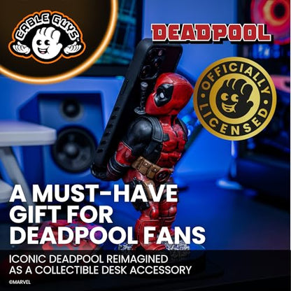 Cable Guys - Marvel Deadpool 3 Rear Repaint Gaming Accessories Holder & Phone Holder for Most Controller (Xbox, Play Station, Nintendo Switch) & Phones (iPhone, Samsung) - style: Deadpool Rear Repaint