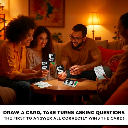 Trivia Card Games for Adults — Family Board Games for Teens and Adults | 500 Geography Questions Trivia Cards with Answers – Fun Party Game for Family Game Night - color: 5. Geography