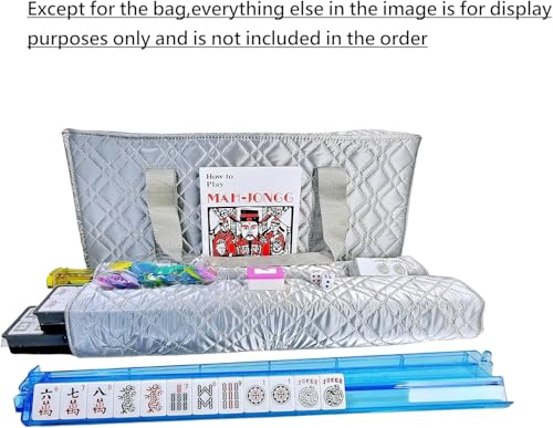 Premium Silver Mah Jongg Carry Bag – Professional Soft Case with Extra Storage