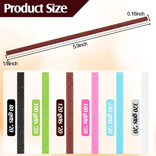 Honoson 120 Pieces Sanding Twigs Cushioned Abrasive Sanding Sticks for Models Woodworking Hobby Arts Crafts Supplies