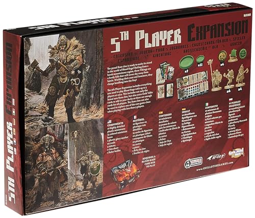 Blood Rage 5th Player Board Game EXPANSION | Strategy Game | Viking Battle Game | Tabletop Miniatures Game for Adults and Teens | Ages 14+ | 2-4 Players | Average Playtime 60-90 Minutes | Made by CMON