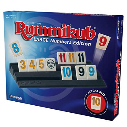 Pressman Rummikub Large Numbers Edition - The Original Rummy Tile Game