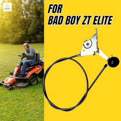 Throttle Cable 055‑8020‑00 Compatible with Bad Boy ZT Elite Also for Maverick Outlaw Walk Behind Zero Turn Mowers Replacement Control Cable 53 Inch