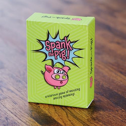 Spank The Pig! - Hilarious & Fun Family Card Game for Kids, Teens & Adults, Funny Fast Paced Games for 2-7 Players
