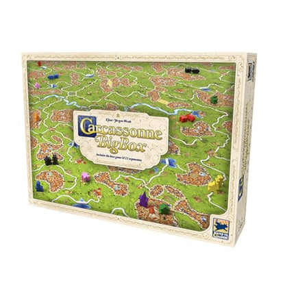 Carcassonne Big Box Board Game (2025 Edition) | Complete Tile Placement Strategy Game with 11 Expansions & Base, Family Fun for Kids & Adults, Ages 7+, 2-6 Players, 30 Mins