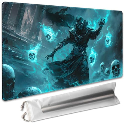 Board Game 14x24in MTG Playmat Compatible for OCG CCG RPG TCG Playmats (Ghost Mage) - color: Ghost Mage