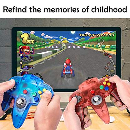 miadore 4 Pack USB Wired N64 Controller, Classic N64 PC Gamepad Joystick Controller for Windows PC MAC Linux Raspberry Pi 3