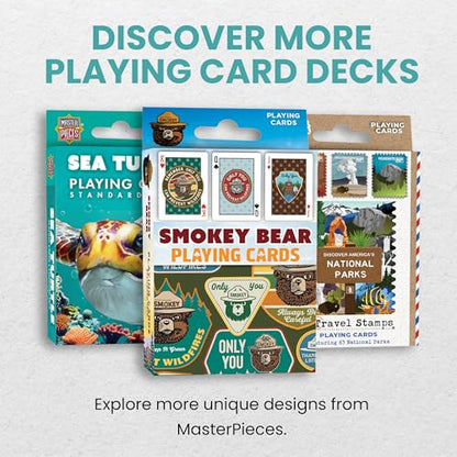Masterpieces Smokey Bear Playing Cards - Premium Quality, Educational, and Fun Activity for Kids and Families - Great Gift Idea for Holidays, Birthdays, and Everyday Playtime - style: Smokey Bear