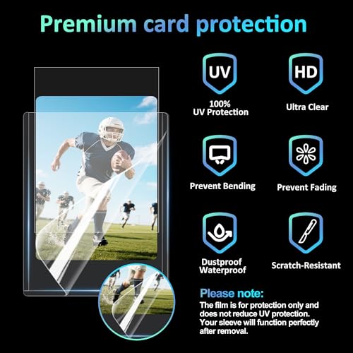 400 Card Sleeves Top Loaders, 3" x 4" Clear Full UV-Resistant Trading Card Protectors for Baseball, Hard Plastic Holder for MTG TCG Collectible Sports Game Cards (200 Toploaders + 200 Soft Sleeves) - size: 200 Toploaders + 200 Penny Sleeves