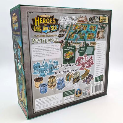 Heroes of Land, Air & Sea: Pestilence Deluxe Painted Edition – 7th Player Expansion, Pre-Painted Hero Miniatures, Birdfolk & Merfolk Factions