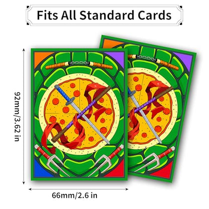 MTG Card Sleeves, 100 Count Standard Size Art Card Sleeves with Clear Front and Matte Art Back, Trading Card Deck Protector Sleeves for Magic: The Gathering (Tortoise)