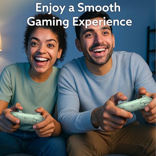 8Bitdo Ultimate 2C Wireless Controller (Green) - 1000Hz Polling | For Windows PC & Android, Hall Effect Joysticks & Triggers, Remappable L4/R4 Bumpers - color: Green