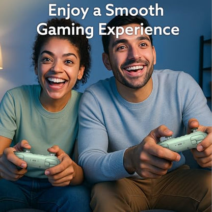 8Bitdo Ultimate 2C Wireless Controller (Green) - 1000Hz Polling | For Windows PC & Android, Hall Effect Joysticks & Triggers, Remappable L4/R4 Bumpers - color: Green