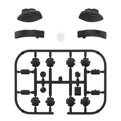 eXtremeRate DIY Full Set Buttons for Nintendo Switch & Switch OLED, Custom Replacement Buttons for JoyCon, ABXY Direction Keys SR SL L R ZR ZL + - Home Capture Trigger Buttons Springs - Black - color: Black