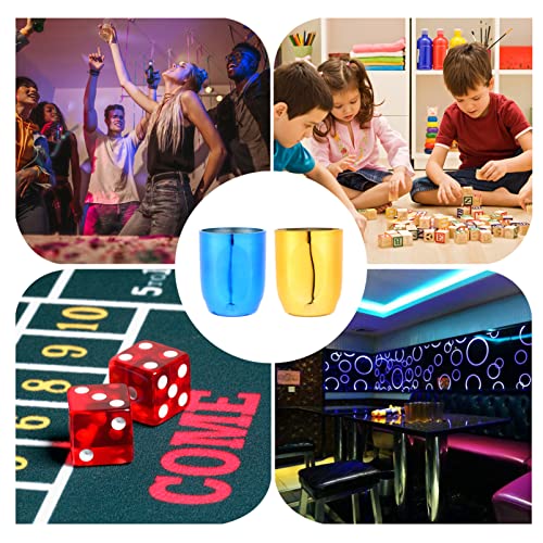 NUOBESTY 2pcs Portable Dice Storage Cup Stylish Plastic Dice Box for Games at Ktv Bars Compact Lightweight Design for and