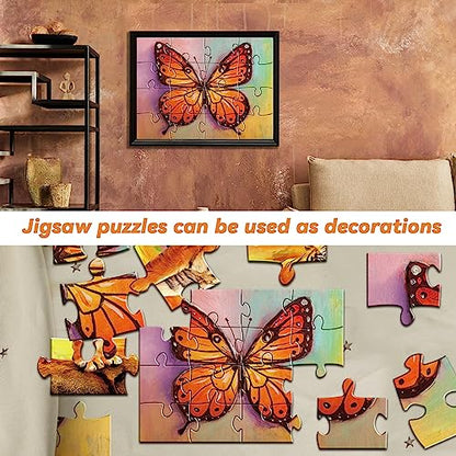 5 Packs 16 Piece Large Jigsaw Puzzles for Dementia Alzheimer’s Products Activities Alzheimer’s Puzzles Memory Cognitive Games for Elderly Seniors with 5 Storage Bags Gift for Elderly Adults Animal - style: Animal