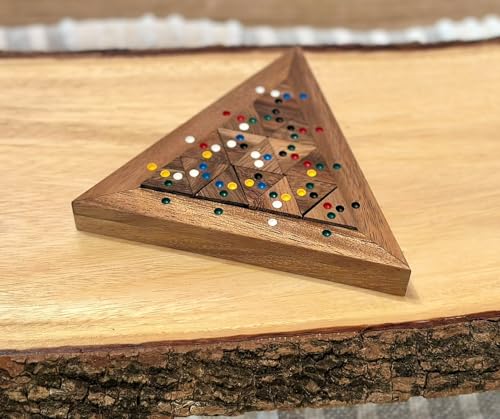 Color Match Triangle Wooden Puzzle Brain Teaser - style: Triangle Color Match