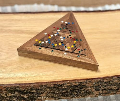 Color Match Triangle Wooden Puzzle Brain Teaser - style: Triangle Color Match