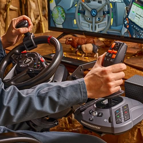 Thrustmaster SimTask FarmStick 3-Axis Farming Joystick - XBOX & PC | Plug and play for FS25, 33 programable inputs, thumbwheel, mini-stick, triggers, rocker switches, H.E.A.R.T sensors - style: Farmstick | Xbox