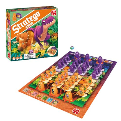 Jumbo, Stratego - Junior Dinos, Fun Junior Stratego Version, Strategy Board Game, 2 Players, Ages 4 Year Plus