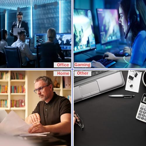 Large Mouse Pad Big Desk Mat Large Office Desk Pad, Black Line | Durable Extended Mouse Mat 31.5"x15.7" Computer Mousepad with Non-Slip Rubber Base Stitched Edge - color: Black Lines, size: 31.5" x 15.7"