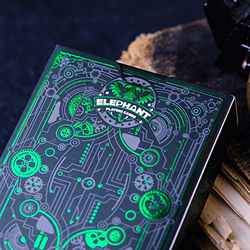 Cyberpunk Green Cardistry Deck, White Cyberpunk Playing Cards for Kids & Adults with e-Book, Poker Deck - color: Green