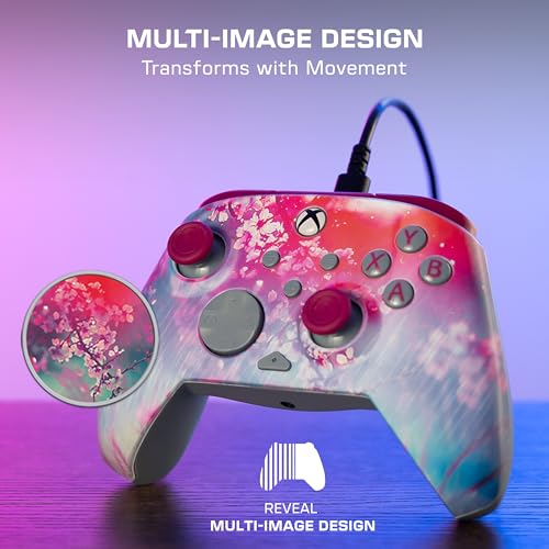 Turtle Beach Rematch Advanced Wired Gaming Controller for Xbox & PC | Xbox Series X|S, Xbox One, PC, 2 Remappable Buttons, Hall-Effect Triggers, Audio Controls, Image Shifting Design, Kyoto Bloom - color: Kyoto Bloom Reveal