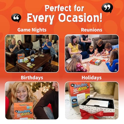 Inspiration Play Double Ditto - a Hilarious Award-Winning Family Party Game for 4-20 Players (Ages 8 and up)