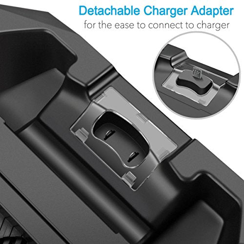 Vertical Stand Charger Cooling Station for PS4 Pro/Slim | 2-In-1, Dual Charger Ports, USB HUB