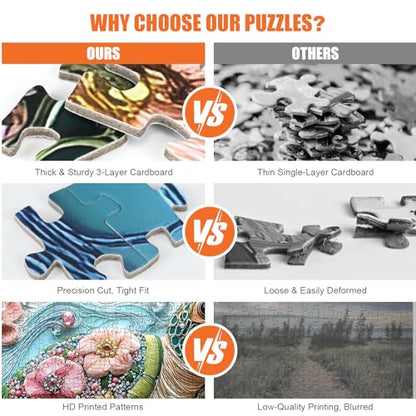 Sea Turtle Puzzles for Adults 500 Pieces, 18.1"x18.1" | Flower Sea Animal Jigsaw Puzzle, Letters on Back, Reference Poster Included, Family Challenging Funny Perfect for Game Nights - color: Sea Turtle