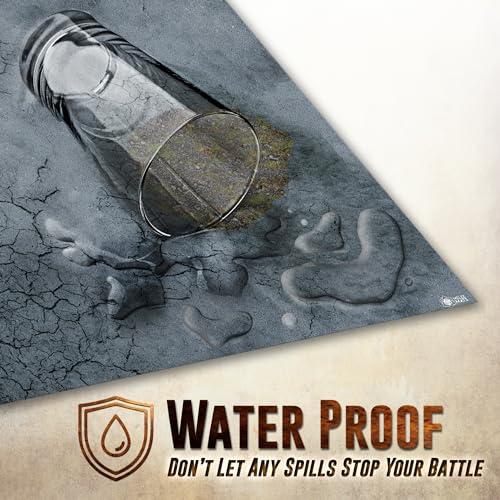 Melee Mats Wargaming Battle Mat, 48"x72" - Terrain for Warhammer 40K, Dungeons and Dragons, Tabletop RPG, Miniatures & Strategy Games - Durable Vinyl Map - color: Road Decay, size: 48"x72
