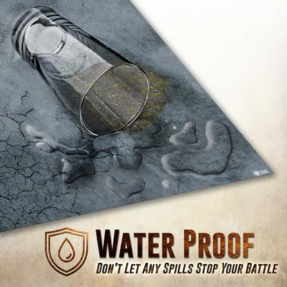 Melee Mats Wargaming Battle Mat, 48"x72" - Terrain for Warhammer 40K, Dungeons and Dragons, Tabletop RPG, Miniatures & Strategy Games - Durable Vinyl Map - color: Road Decay, size: 48"x72