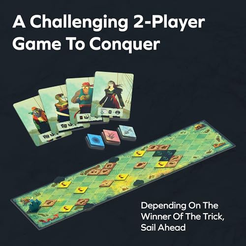 Allplay Sail Cooperative Strategy 2 Player Board Game for Adults and Family | The Strategy Line | 45 Minute Play Time