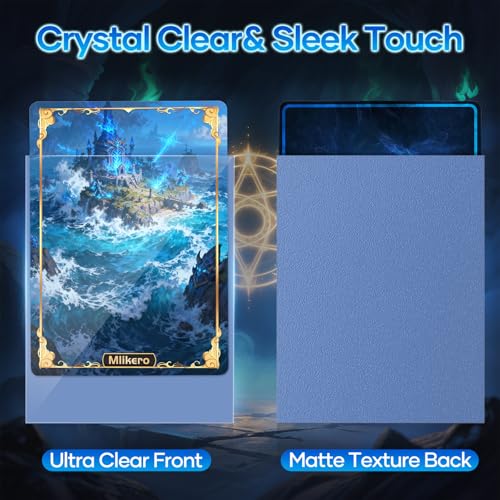 500 Count Card Sleeves, Matte Magic Card Sleeves, Smooth Shuffle & Tear Resistant, Fit for MTG, TCG, CCG (Light Blue) - color: Light Blue, size: 500 Pack