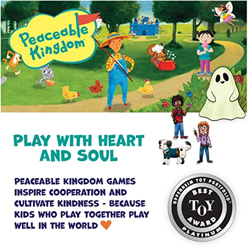 Peaceable Kingdom Ghost in the Attic - Cooperative Board Game for Family Game Night – Unique Glow-in-the-Dark Board Game - Great for Kids Ages 5 & Up