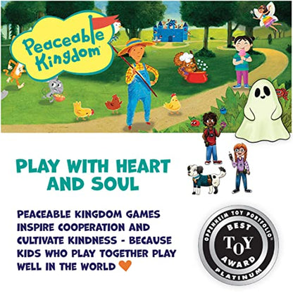 Peaceable Kingdom Ghost in the Attic - Cooperative Board Game for Family Game Night – Unique Glow-in-the-Dark Board Game - Great for Kids Ages 5 & Up